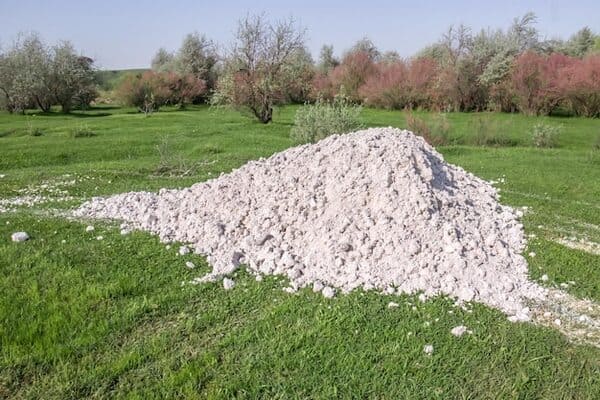 gypsum pile