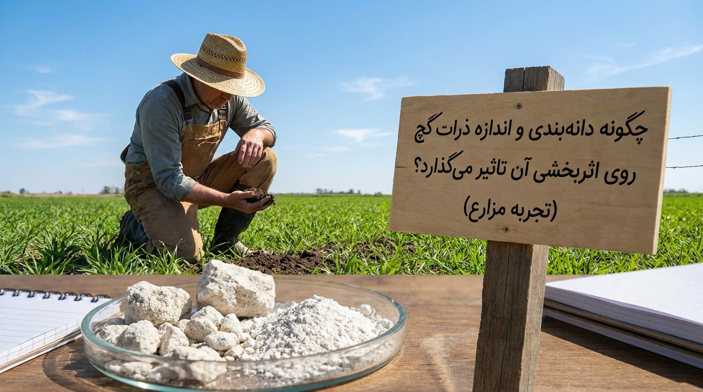 چگونه دانهبندی و اندازه ذرات گچ بر اثربخشی آن تاثیر دارد؟ چگونه دانهبندی و اندازه ذرات گچ بر اثربخشی آن تاثیر دارد؟