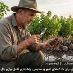 بهترین گچ کشاورزی برای خاک شور و سدیمی: راهنمای کامل برای باغ پسته و مزارع غلات