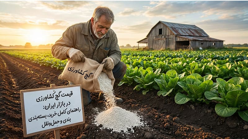 قیمت گچ کشاورزی در بازار ایران: راهنمای جامع خرید، بسته‌بندی و حمل‌ونقل