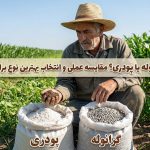 گچ گرانوله یا پودری؟ مقایسه عملی و انتخاب بهترین نوع برای هر مزرعه