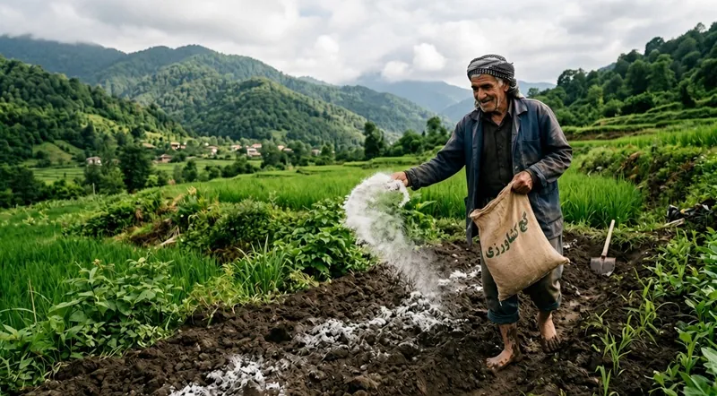 گچ کشاورزی در خاک‌های سنگین رسی شمال ایران — تجربیات کشاورزان گیلان و مازندران